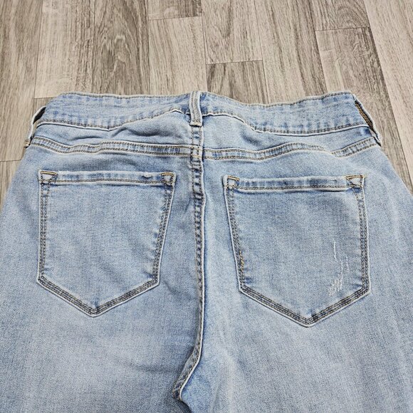 Old Navy Jeans Womens 4 Long Light Wash Rockstar Super Skinny Denim Stretch - Picture 3 of 10